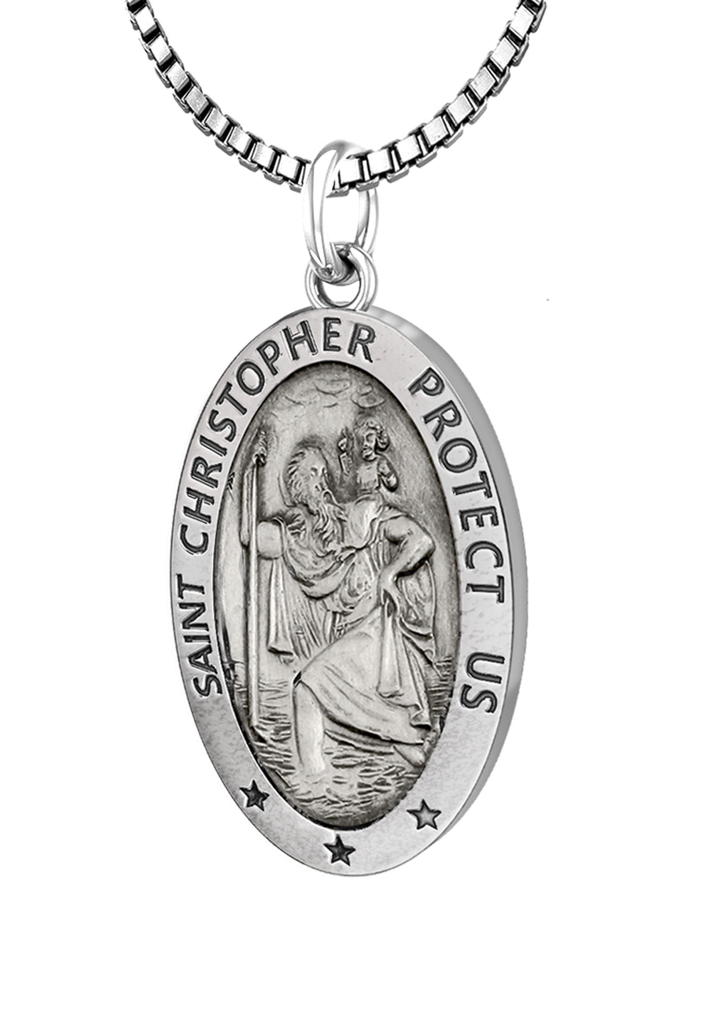 Christopher Medal Sterling Silver St Christopher Charm St Christopher Sterling Silver Pendant For Women US Jewels Christopher Medal Sterling Silver St Christopher Charm St Christopher Sterling Silver Pendant For Women US Jewels