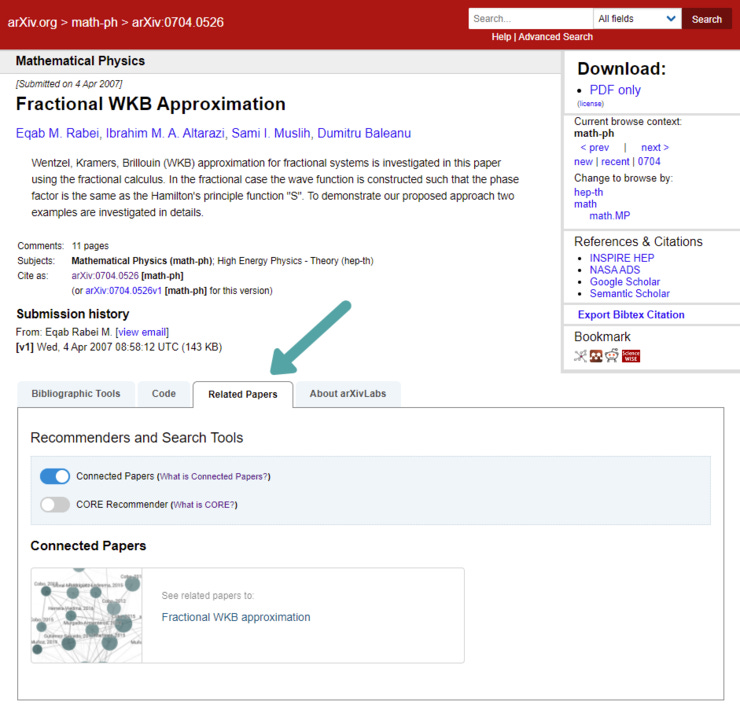 Connected Papers on arXiv.org