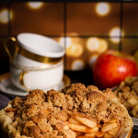 Apple Crumb Pie for Two