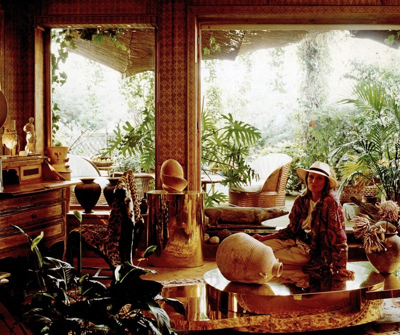 Crespi’s apartment in Milan  “Il Giardino in una stanza” Gente Money, Novembre 1987 Photo by Laura Rizzi