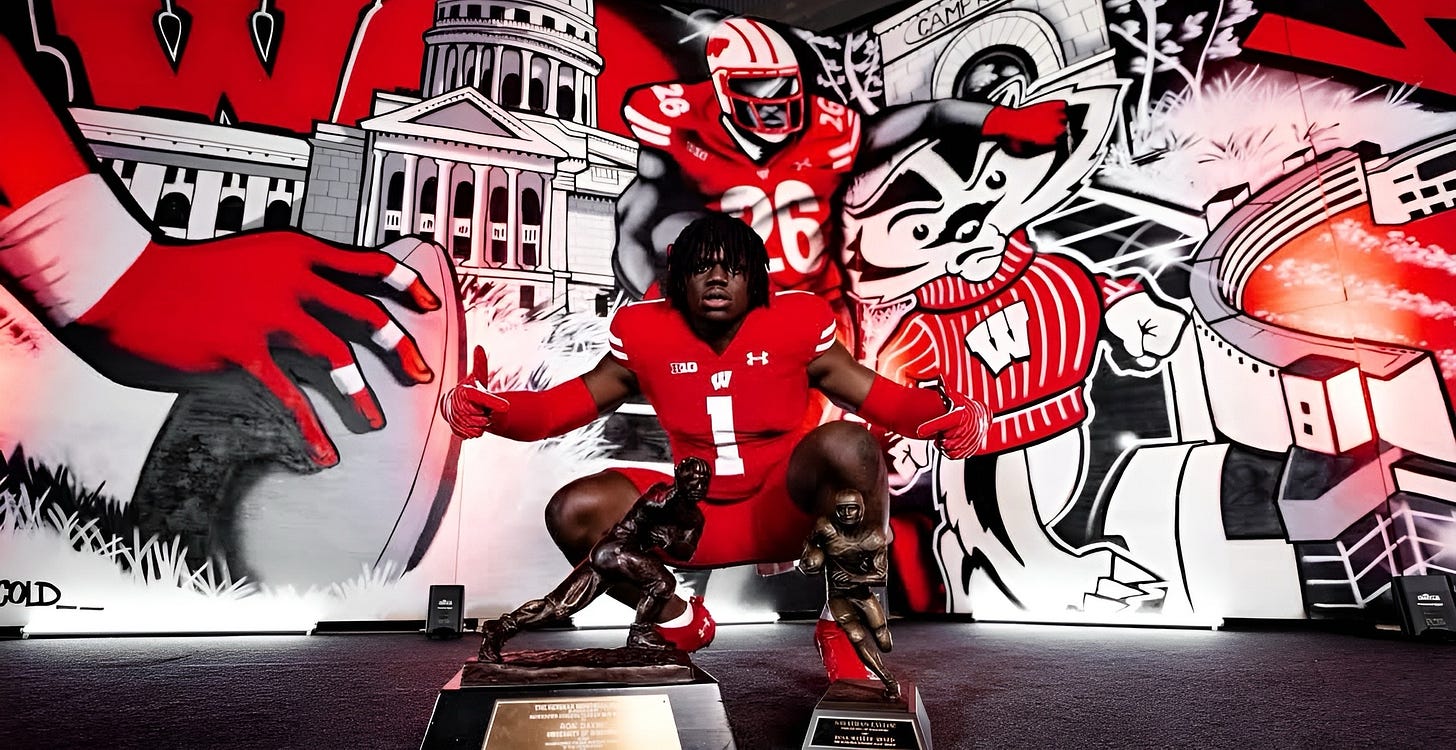 Wisconsin Badgers RB commit Amari Latimer on his official visit to Madison