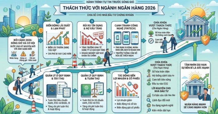 Thách thức cho ngành ngân hàng 2026 và cuộc chiến bảo vệ biên lãi thuần Thách thức cho ngành ngân hàng 2026 và cuộc chiến bảo vệ biên lãi thuần