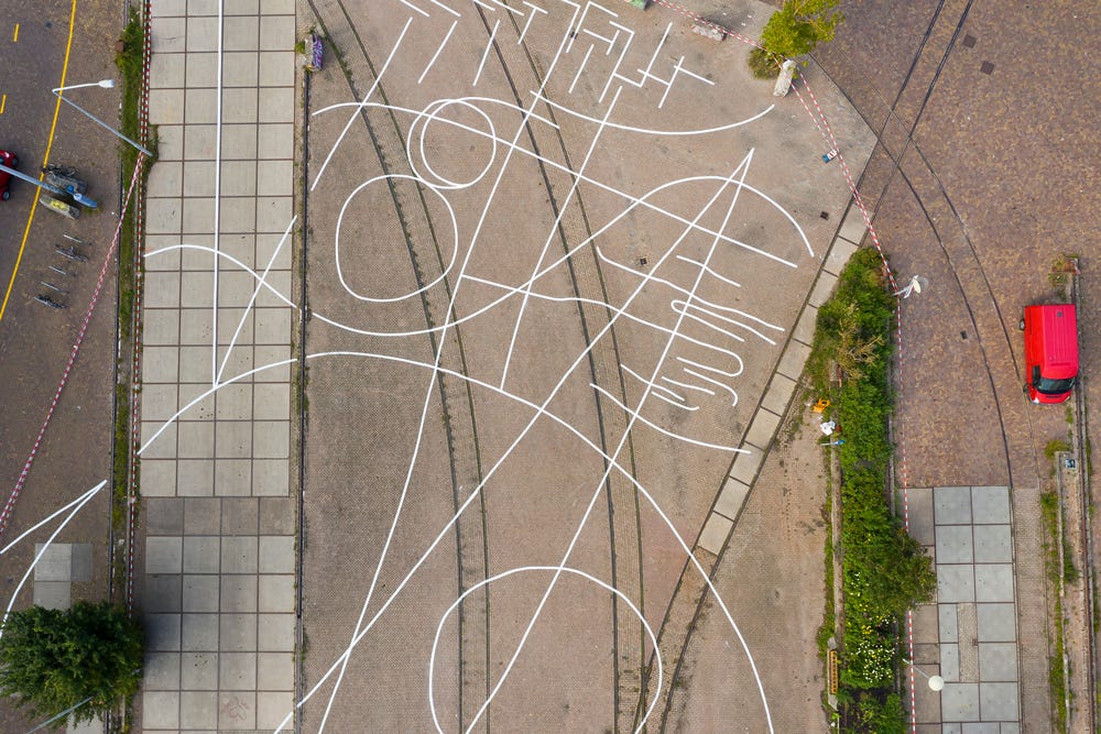 Ilke Gers, Desire Lines, NDSM-Werf, Amsterdam, 2020 [© Ilke Gers. Photo: © Luuk Kramer]