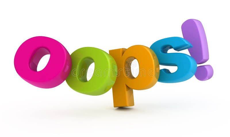 Oops Word Stock Illustrations – 1,788 Oops Word Stock Illustrations,  Vectors & Clipart - Dreamstime