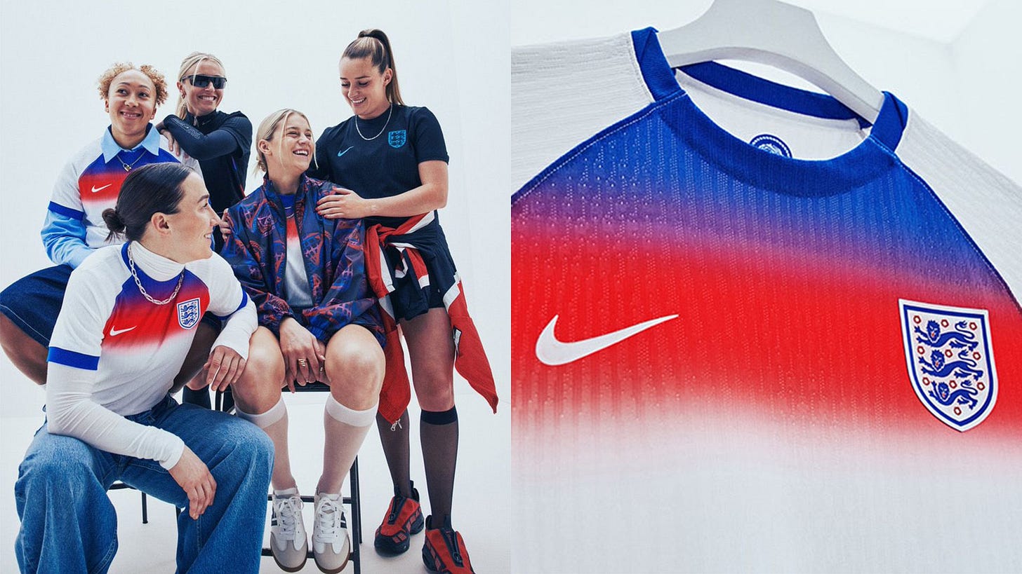 How to buy England women's home and away kits for 2025 Euros in Switzerland  | Goal.com US