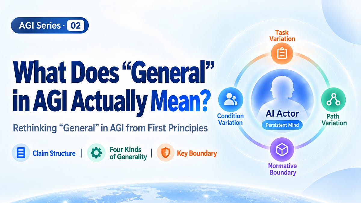 02 | What Does “General” in AGI Actually Mean?