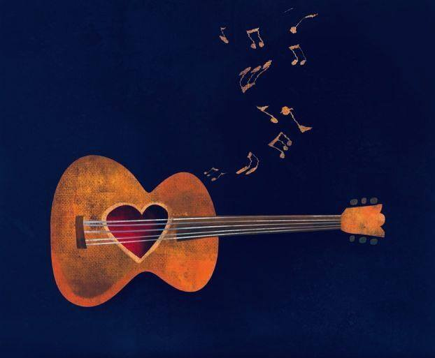 May be an image of harp, guitar and heart May be an image of harp, guitar and heart