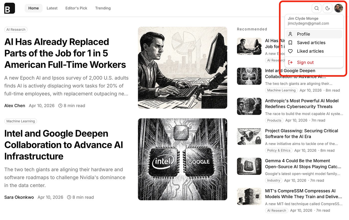 Sample localhost running for BloggFast. Image by Jim Clyde Monge