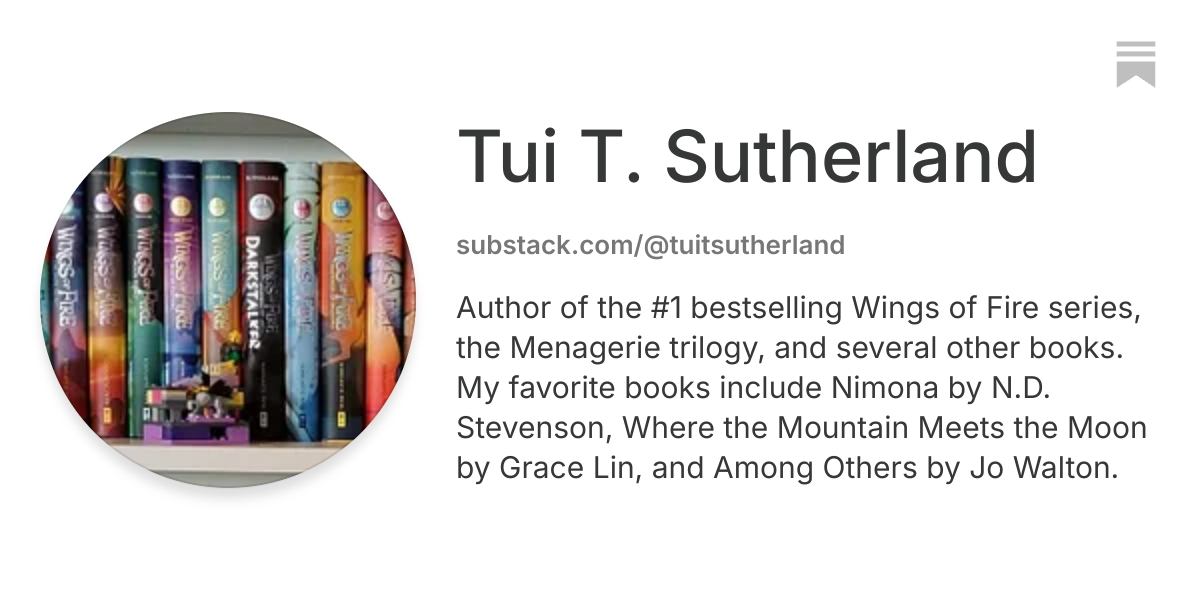 Tui T. Sutherland | Substack