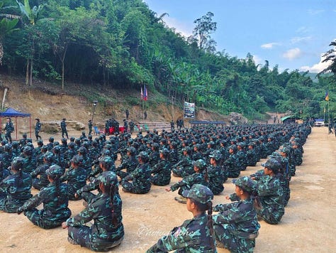 ပုံစာ - DPLA ခြောက်ကြိမ်မြောက်စစ်သင်တန်းဆင်းပွဲမြင်ကွင်း  ဓါတ်ပုံ - DPLF/DPLA