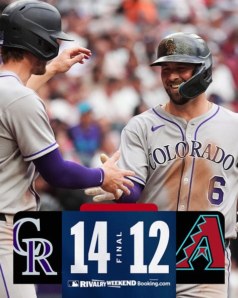 MLB graphics for Rivalry Weekend