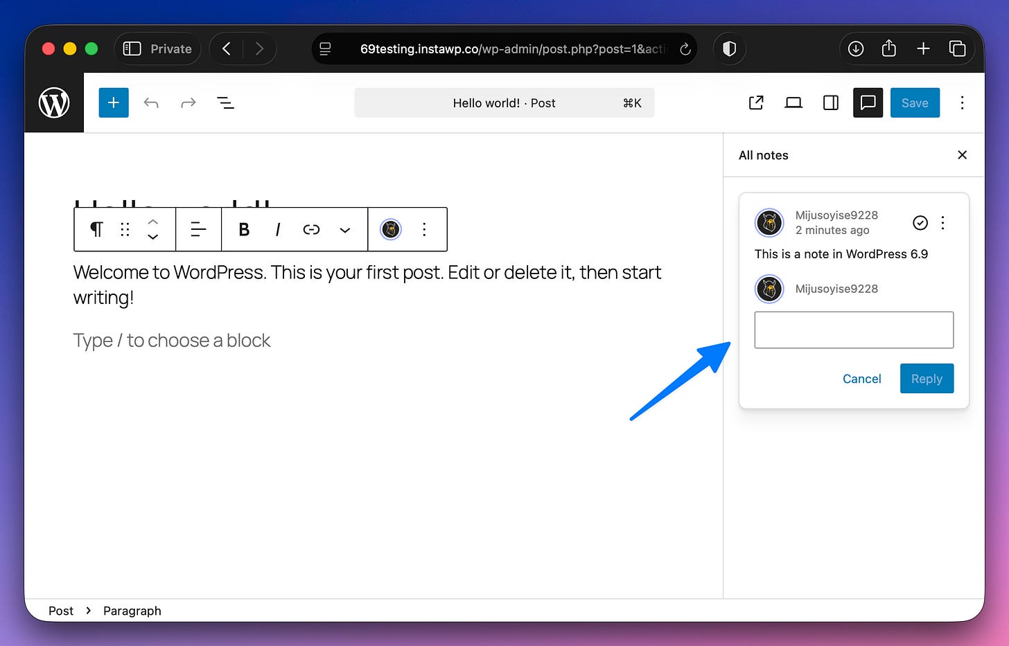 WordPress 6.9 notes WordPress 6.9 notes