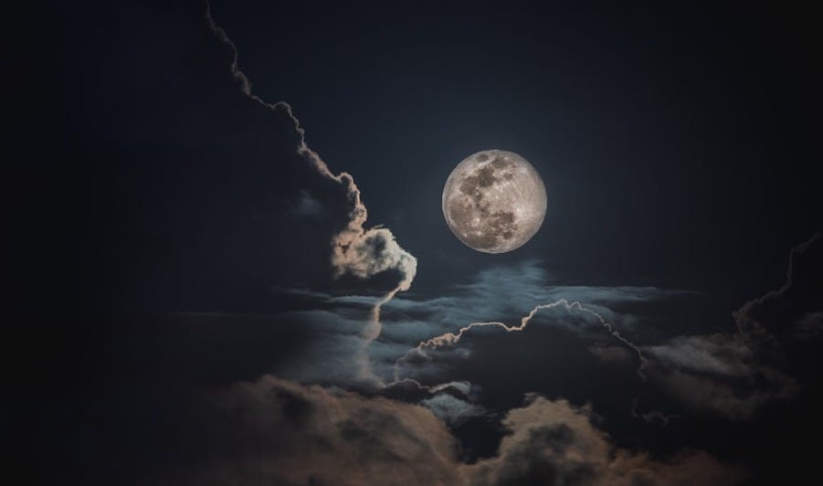 moon and clouds moon and clouds