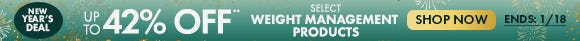 New Year's Deal: Get up to 42% Off** on Select Weight Management Products New Year's Deal: Get up to 42% Off** on Select Weight Management Products