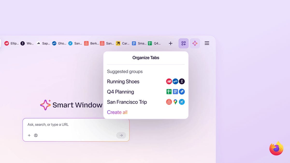 Firefox Smart Window brings AI-powered browsing to the masses Firefox Smart Window brings AI-powered browsing to the masses