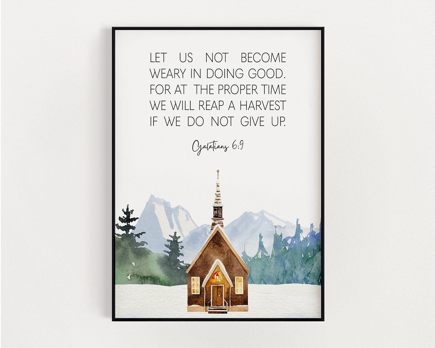BIBLE VERSE WALL Art | Galatians 6:9, Christian Wall Art ...