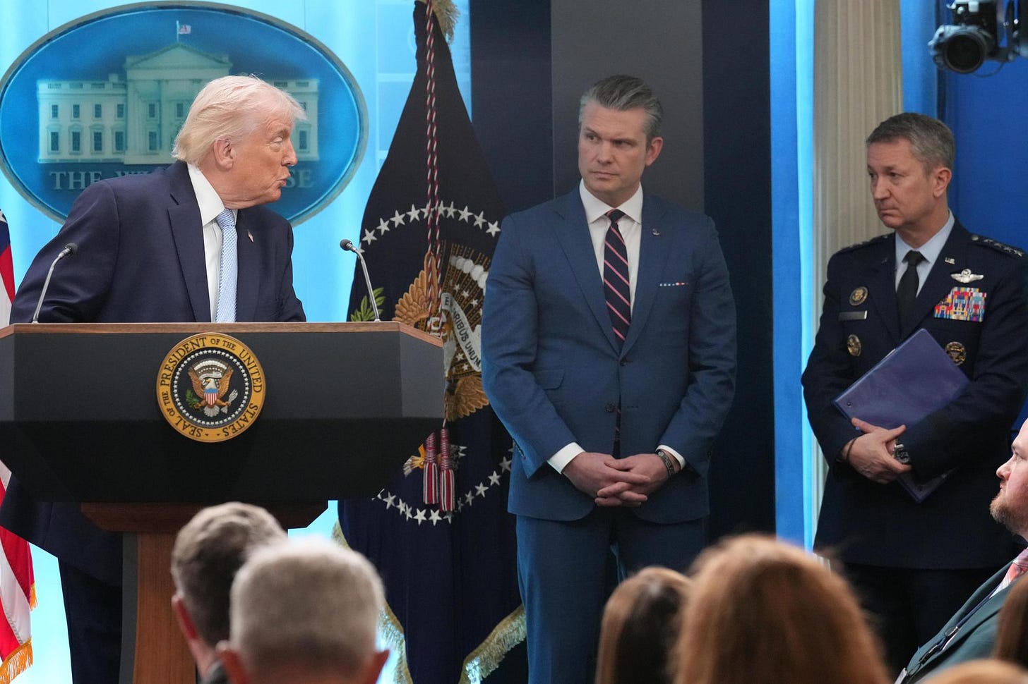 Trump says rescue of crew downed in Iran relied on dozens of aircraft