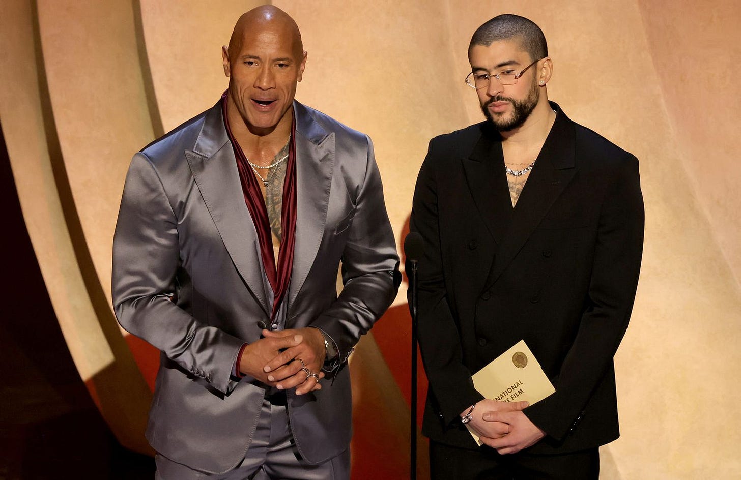 Dwayne 'The Rock' Johnson Wishes Happy 30th Birthday to Bad Bunny at 2024  Oscars