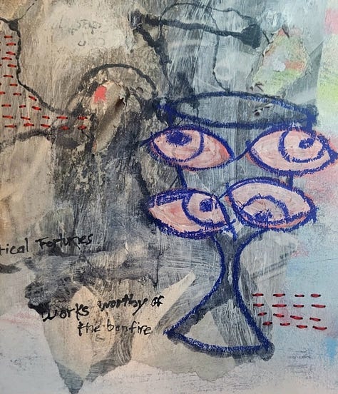 Mixed media collages & drawings, 2021-2024