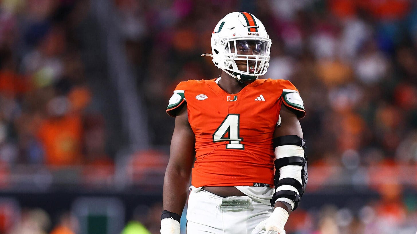 2026 NFL Mock Draft: No. 10 EDGE Rueben Bain (Miami)