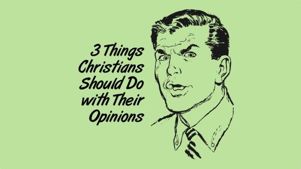 christians opinions christians opinions
