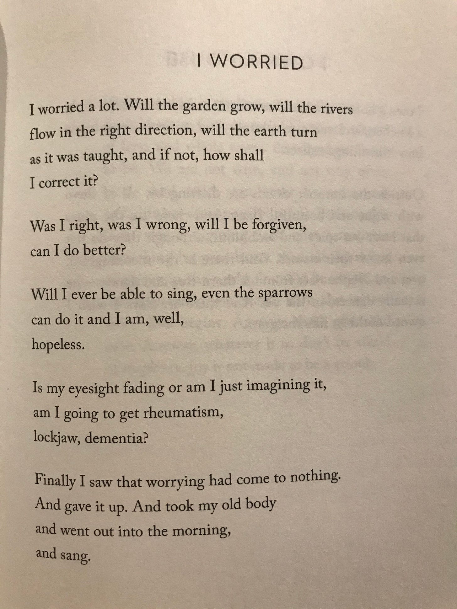 Poem #1: “I'm Worried” by Mary Oliver – Poetry for a ...