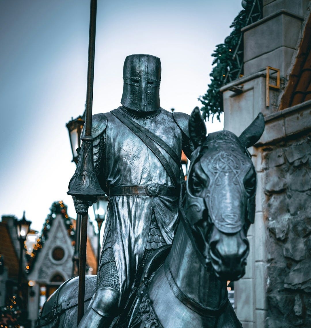 a statue of a man on a horse