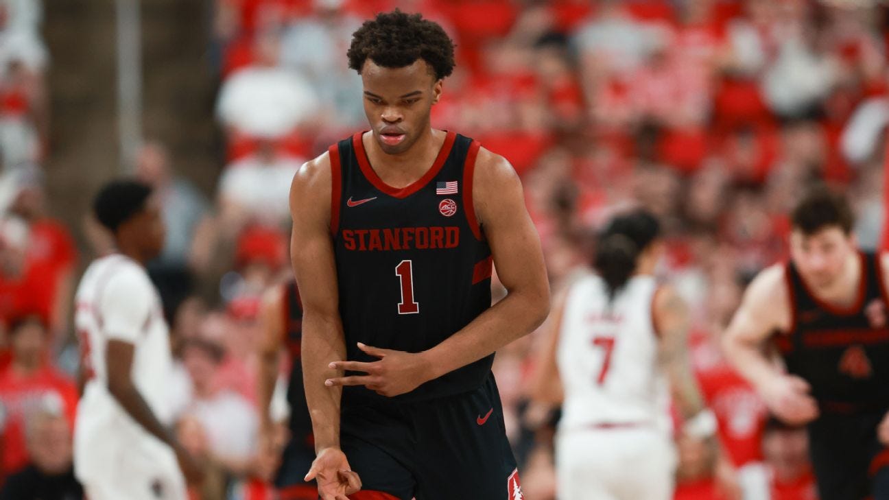Stanford star freshman Ebuka Okorie declares for NBA draft - ABC7 San  Francisco