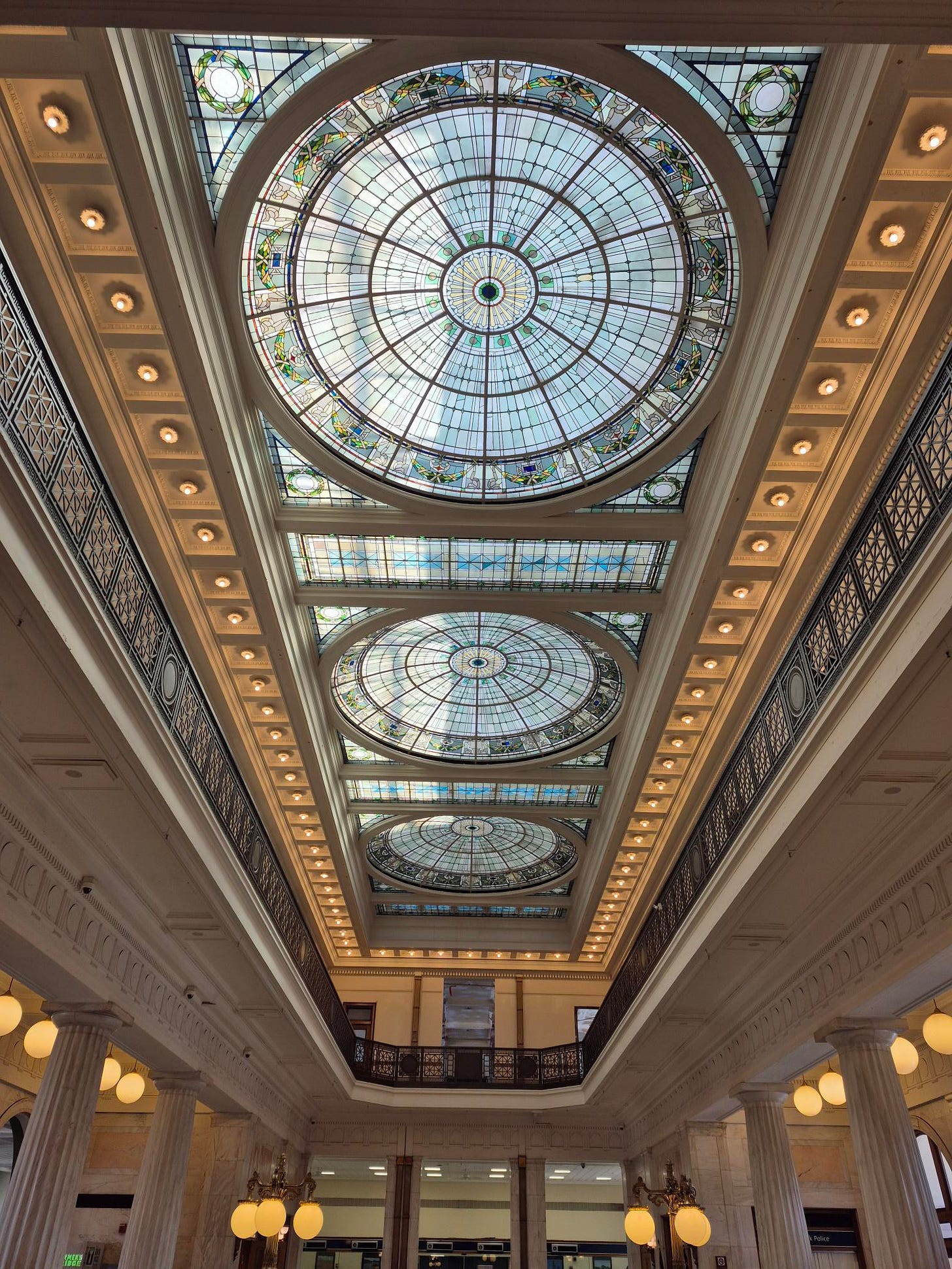 Ceiling of the train station in Baltimore