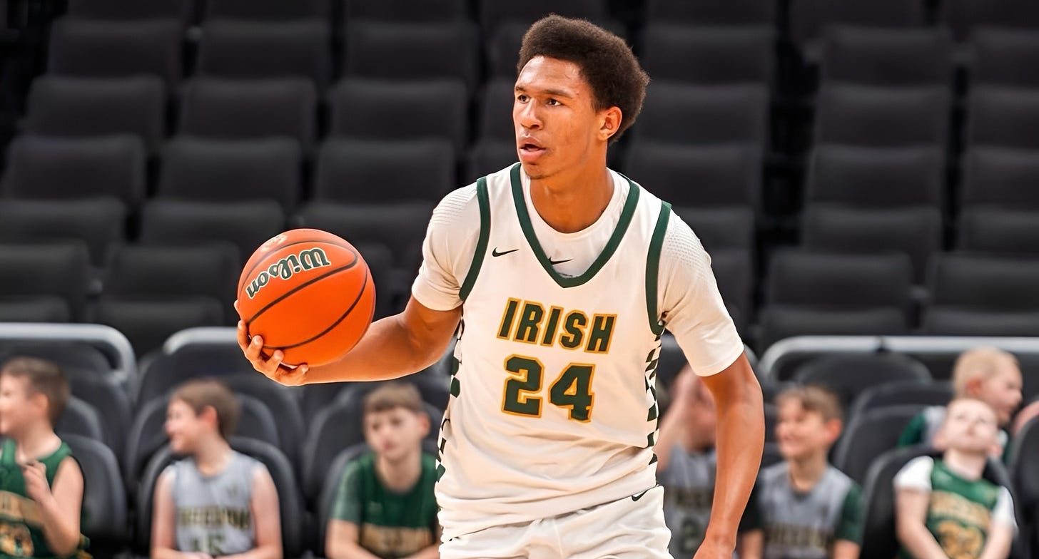 Freedom High School forward Donovan Davis. Photo credit: Instagram.