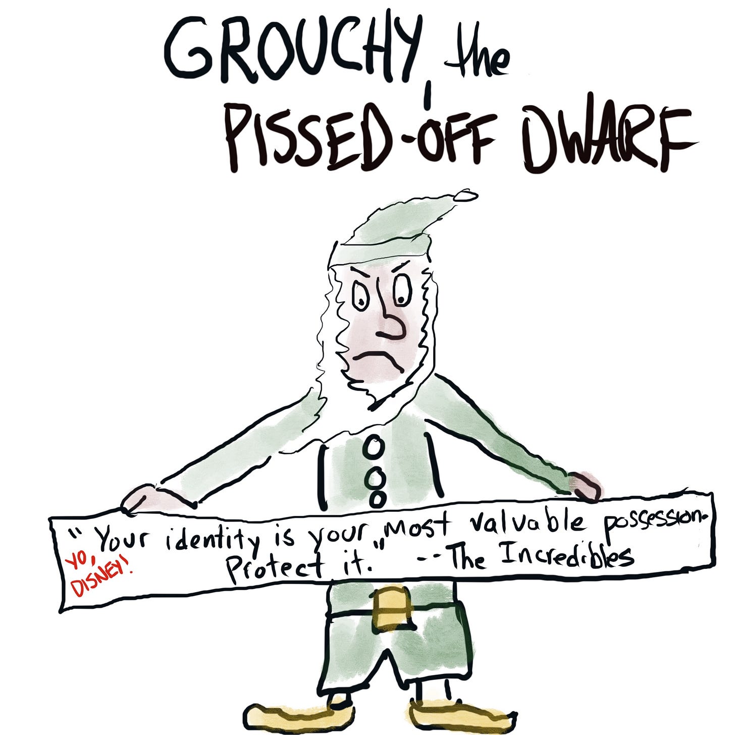 Dwarf protests the Kimmel firing