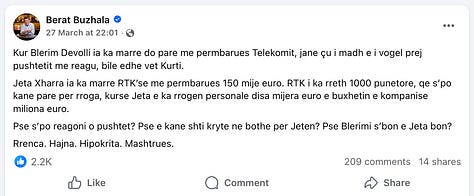 Seria e dytë e taktikave Ruse të Berat Buzhalës, por kësaj here duke e targetuar BIRN dhe Kallxo.com në përpjekje për ta damkosur raportin e tyre hulumtues