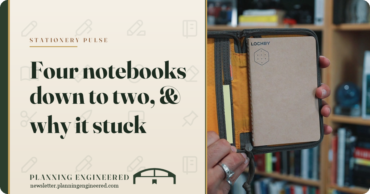 Stationery Pulse: Four notebooks down to two, and why it stuck