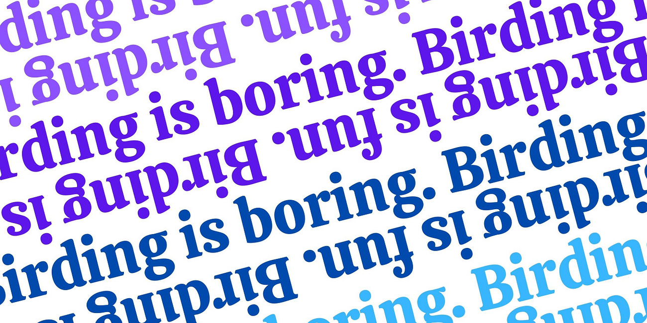 Birding considered among the most boring hobbies