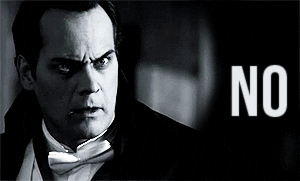 This terrified Dracula is saying no to you right now.