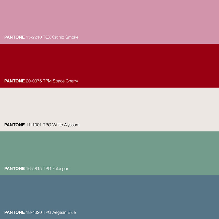 Colour palette pulled from an AI-generated tapestry