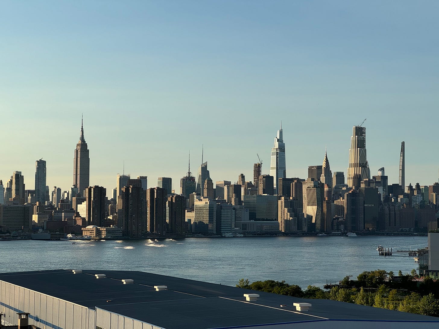 A photo of the NYC skyline.