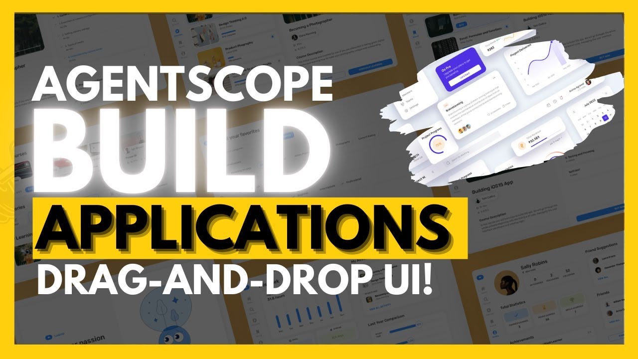 AgentScope: Drag-And-Drop UI To Create Applications! - Multi-Agent AI  Framework! AgentScope: Drag-And-Drop UI To Create Applications! - Multi-Agent AI  Framework!