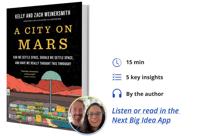 A city on mars kelly zach weinersmith Next Big Idea Club