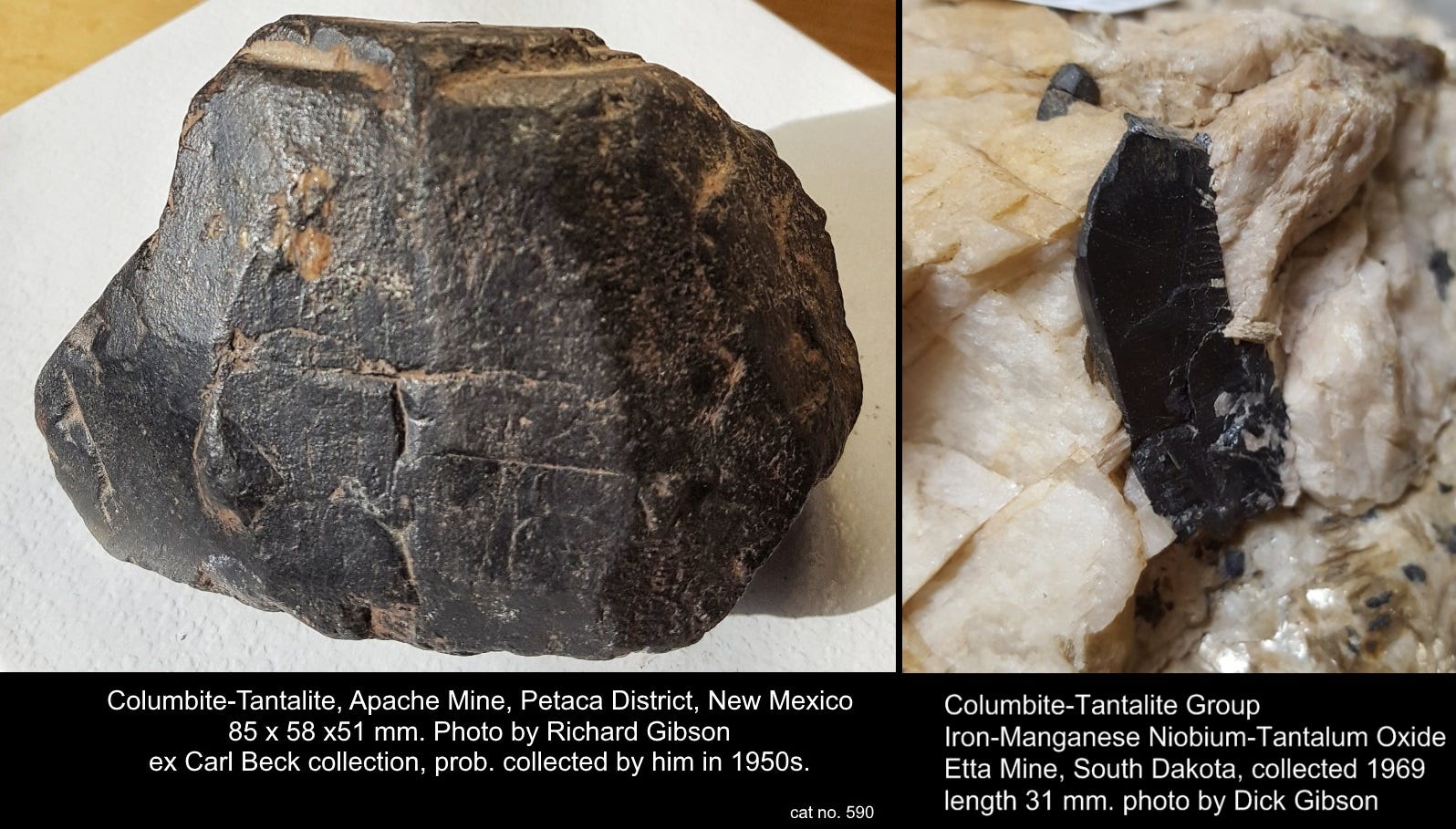 Eu-bearing Manganocolumbite ブラジル A tale of two columbites - by Richard I Gibson