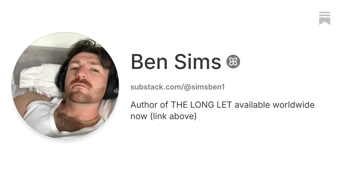 Ben Sims | Substack