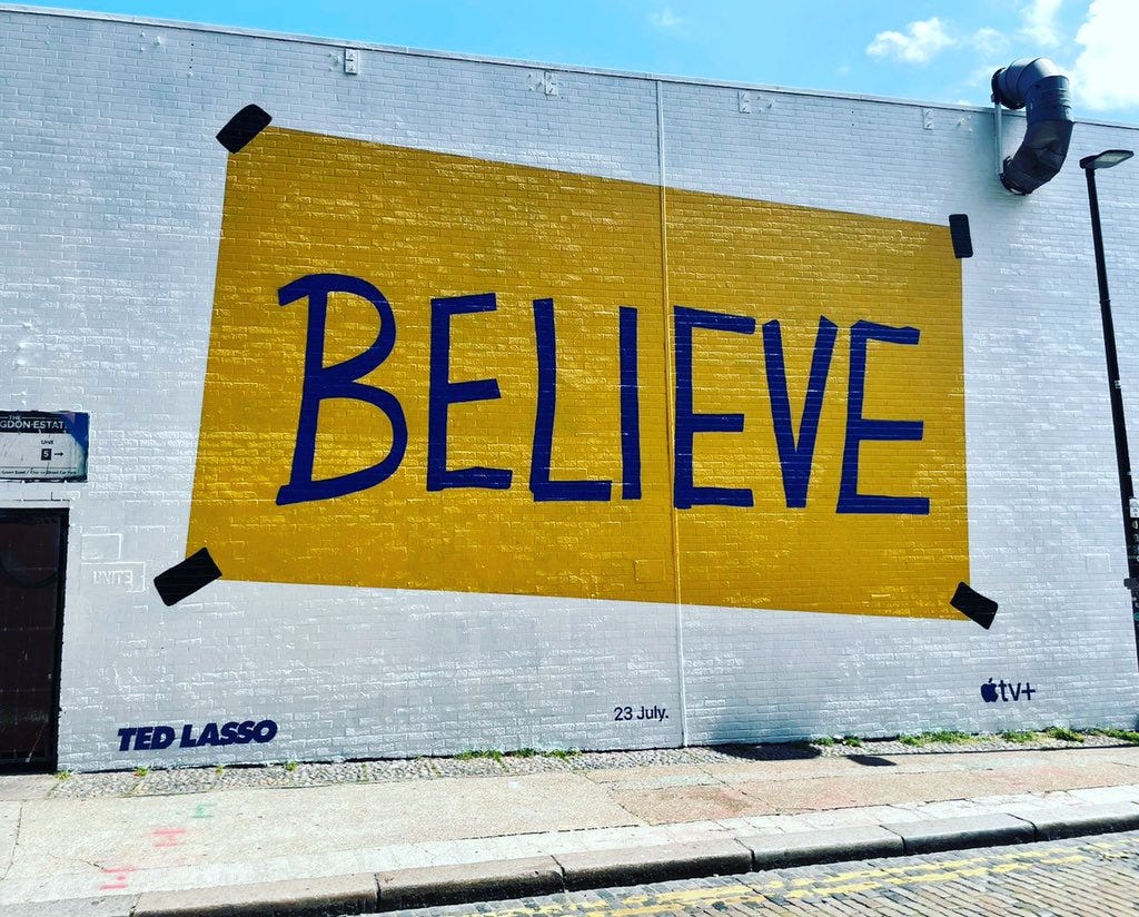 Kola Bokinni on Twitter: &quot;July 23rd we will all believe again ❤️💙❤️💙📺🍎 @ TedLasso @AppleTV… &quot;
