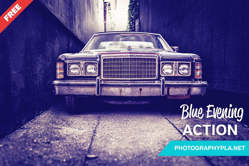Blue Evening Photoshop Action