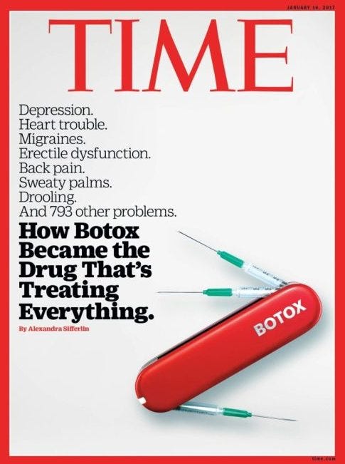 revista time, botox, toxina botulinica revista time, botox, toxina botulinica