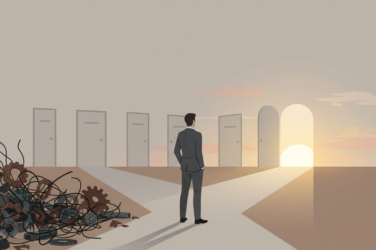 Clarity from Complexity: The stories we tell about leaving