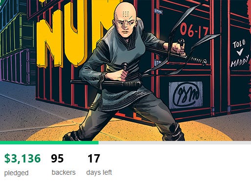 $3,136 pledged, 95 backers, 17 days left