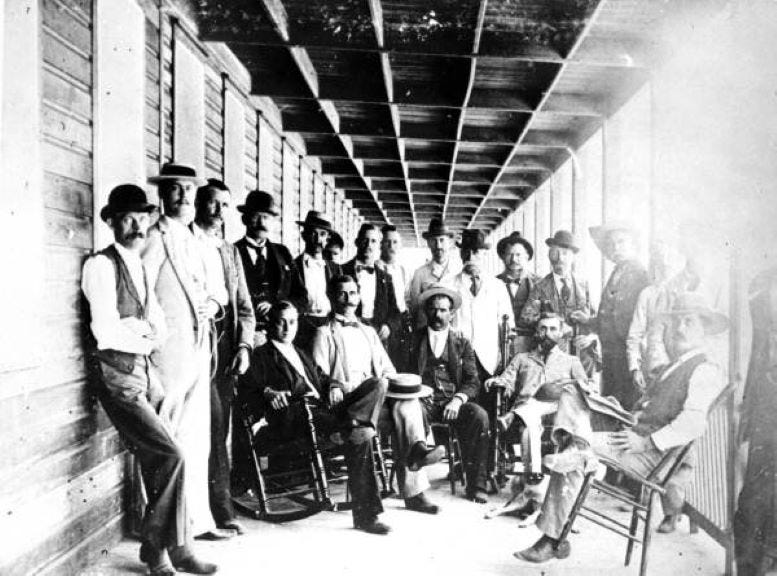 Figure 2: Front porch of Hotel Miami in 1896