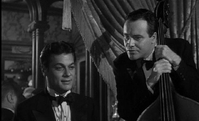 Tony Curtis y Jack Lemmon en Con faldas y a lo loco.
