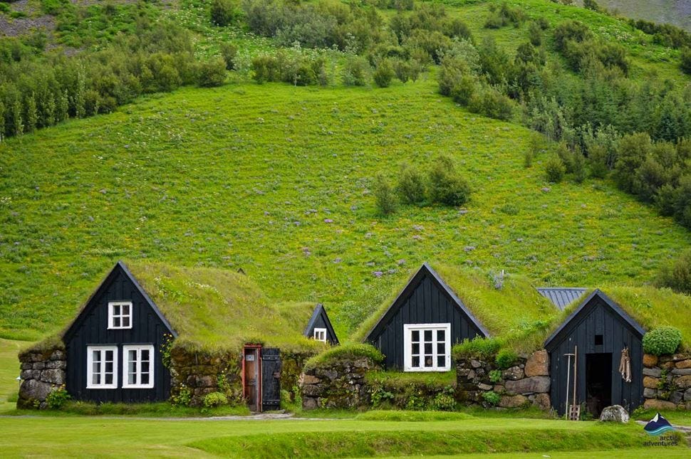 historical turf houses in Iceland