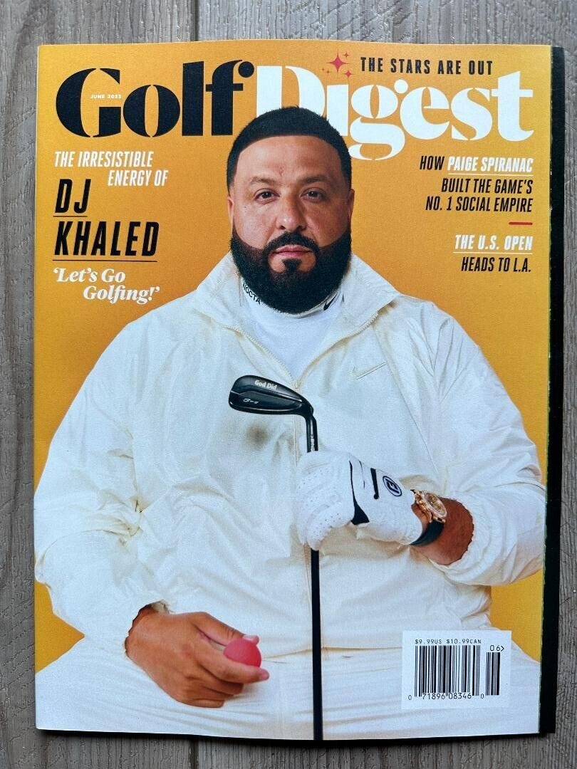 2023 GOLF DIGEST Magazine June Issue DJ KHALED Paige Spiranac U.S. OPEN In  L.A. | eBay